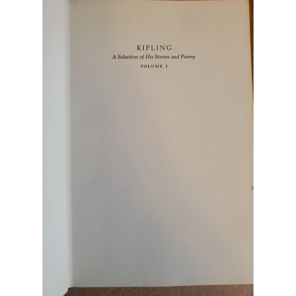 Kipling A Selection of His Stories and Poems 2 Vol Set John Beecroft 1956